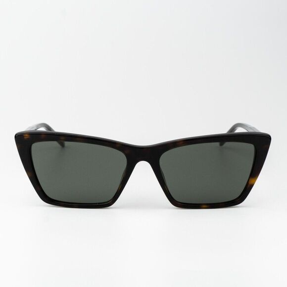 Saint Laurent Women Sunglasses Havana Grey Cat Eye SL737 MICA THIN 002 BRAND NEW main image 12